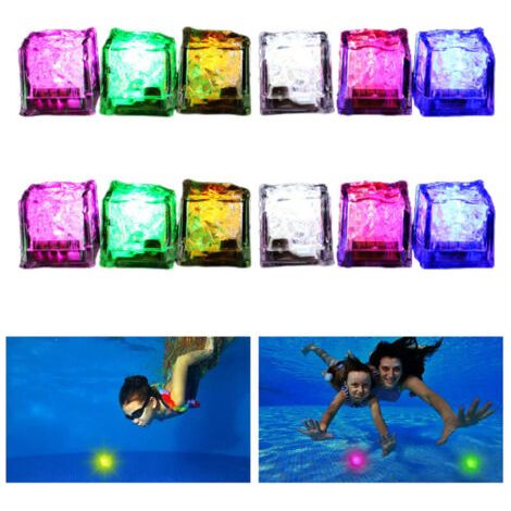 12 Pièces Jouets de Piscine Lumineux, Palets LED Colorés pour Plongée, Jouets de Bains pour Enfants, Idées Cadeaux pour Fête Aquatique (1/5)