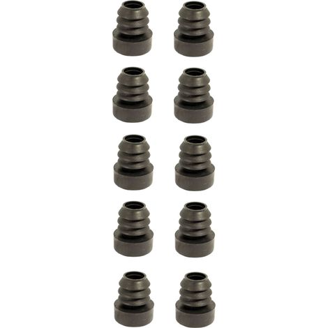 Cyclingcolors – Lot de 10 embouts de pied en plastique pour tubes 15mm – Type à ailettes – Protection de meubles – Stabilité renforcée