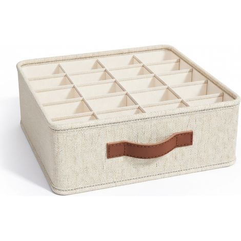 Organisateur tiroir linge 20 cases 32 x 32 x 11 pour la maison (1/5)
