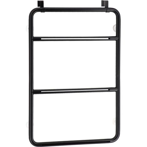 Struttura personalizzabile in acciaio inox per porta di cabina doccia - nero opaco - Tendance
