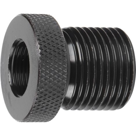 Adaptateur fileté de filtre à huile 1/2-28 vers 3/4-16, raccord moleté noir, pièce auto pour moteur, connecteur durable, remplacement facile, accessoire mécanique. (1/5)