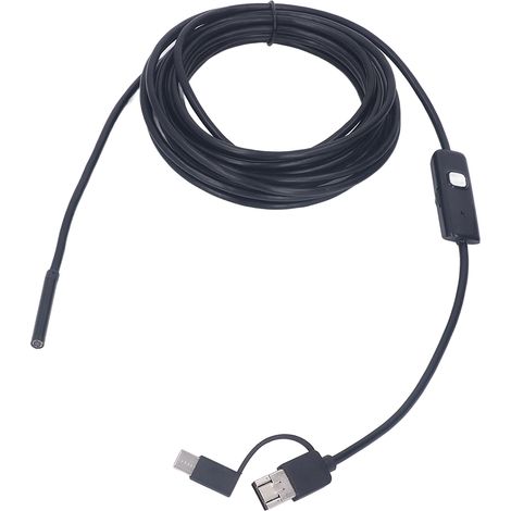 Endoscope USB C Android, Caméra d'Inspection 5 mètres Éclairage LED, Compatible Téléphone Portable et Ordinateur (1/5)