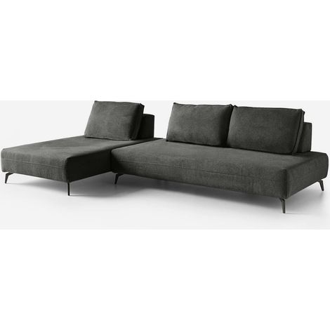 Divano modulare 3 posti personalizzabile Made in Italy Campiglio C - Grigio Scuro (1/5)