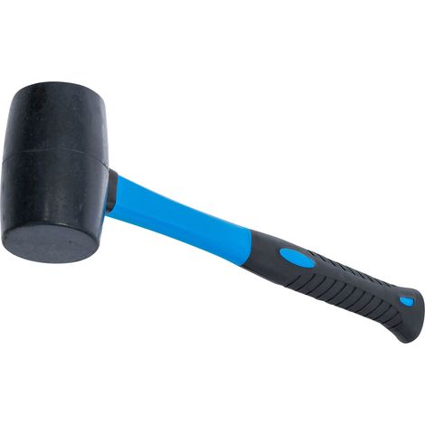 Gummihammer mit Fiberglasstiel, 390g