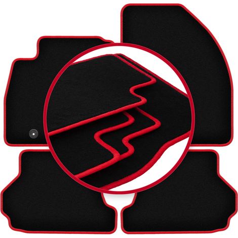 CARLUX-RED Auto-Fußmatten für: Ford Focus MK2 Cabrio (2006-2010) (1/5)