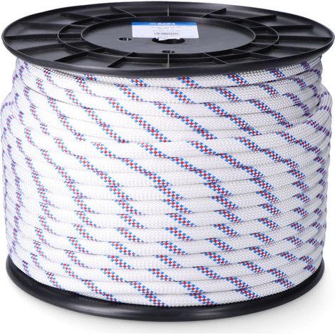 Geflochtenes Fallseil aus Polyester (100 Meter lang und Ø16 mm Durchmesser)