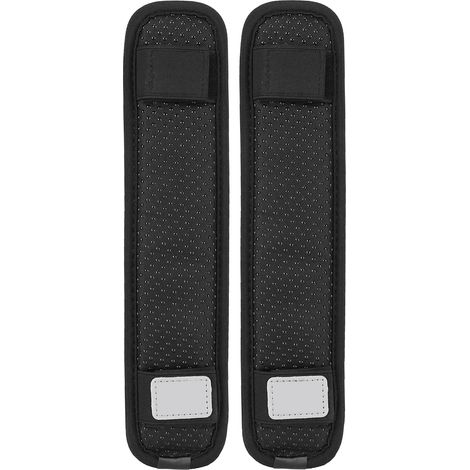 Lot de 2 coussinets de bretelles anti-gravité antidérapants pour sac à dos, accessoire de décompression, noir (S) (1/5)