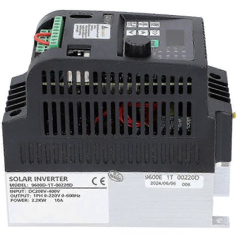 2,2 kW Einphasen-Solarwechselrichter mit PV-Pumpendrehzahlregler, Frequenzumrichter, Eingang: DC 200–400 V, Ausgang: 1 PH 0–220 V AC (1/5)