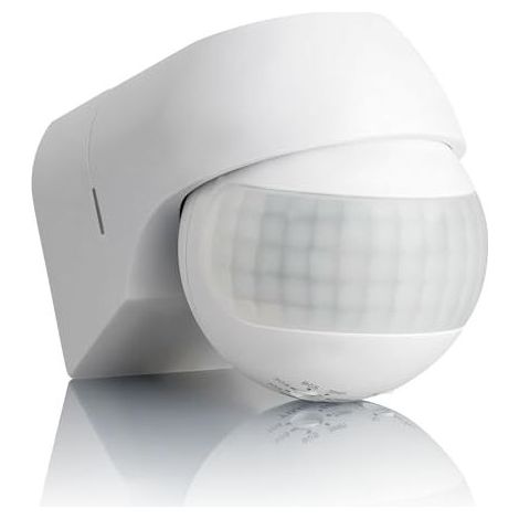 Détecteur de Mouvement Extérieur IP44, Montage en Saillie, programmable, Capteur Infrarouge, Portée 12m/ 180°, LED adapté, orientable, Max. 800W/400W (1/5)