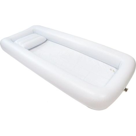Baignoire gonflable pliable, table de chevet, lavabo médical portable, oreiller pneumatique, kit de nettoyage, grande douche pour personnes âgées, personnes handicapées et adultes alités (1/5)