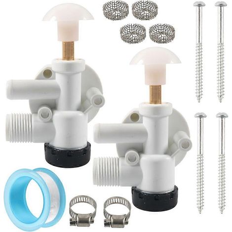 Kit de réparation de l'ensemble de vanne d'eau pour toilettes à pédale Dometic Sealand EcoVac Vacuflush (réf. 385314349) (1/5)