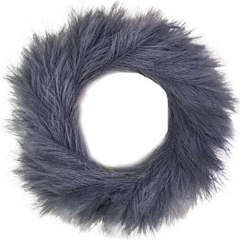 Couronne de roseaux artificiels, couronne d'herbes de la pampa artificielles pour décoration murale de porte d'entrée (1/2)