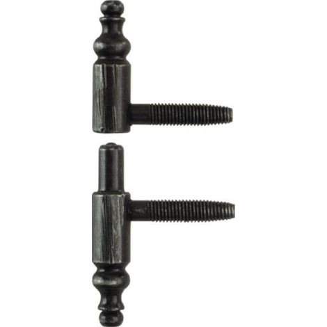 Fiche à visser rustique pour menuiserie bois 190 diamètre 13 mm longueur 45 mm mâle phosphatisé verni - OTLAV