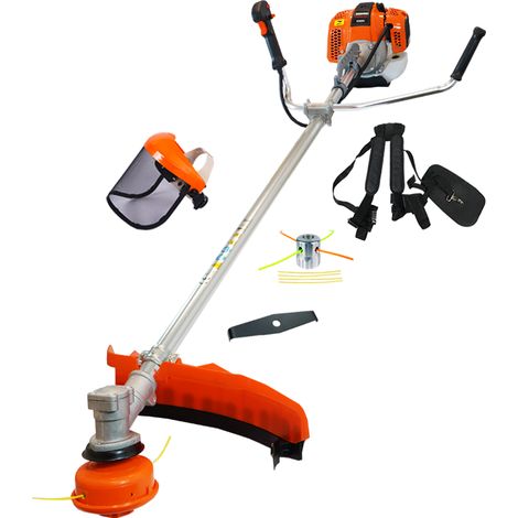 Decesplugiatore a Scoppio 48cc Barra Fissa 32mm + Visiera + Testa in alluminio + Disco triturare