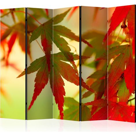 Paravent 5 Volets "Colourful Leaves" 172x225cm (1/2)