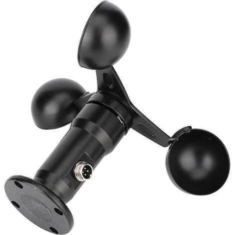 Capteur de vitesse du vent/anémomètre 0-10V, fabriqué en alliage d'aluminium 360°, avec sortie de signal d'impulsion, utilisé pour mesurer la direction du vent. (1/5)