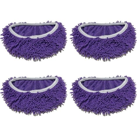 Tamponi di ricambio per mocio in peluche, 4 pezzi - Viola 2
