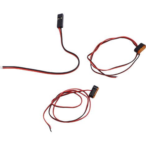 Bande lumineuse LED orange pour voiture télécommandée, avec gaine thermorétractable. (1/5)