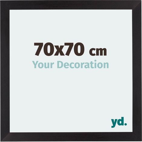 yd. - Cadre photo 70x70 - Noir Grain de Bois - MDF - Mura (1/5)