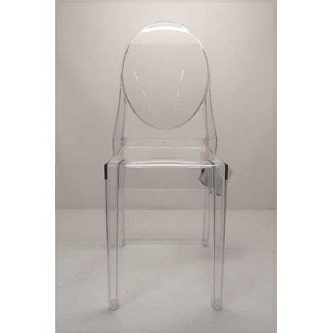 [GEBRAUCHT] B-Ware Kartell Victoria Stuhl Esszimmerstuhl Küchenstuhl Designerstuhl Design kristall (1/2)