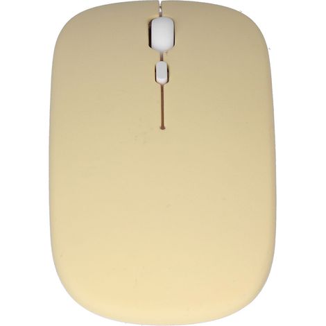 Souris sans fil rechargeable double mode 2,4 GHz ergonomique silencieuse optique Accessoires informatiques (Jaune)
