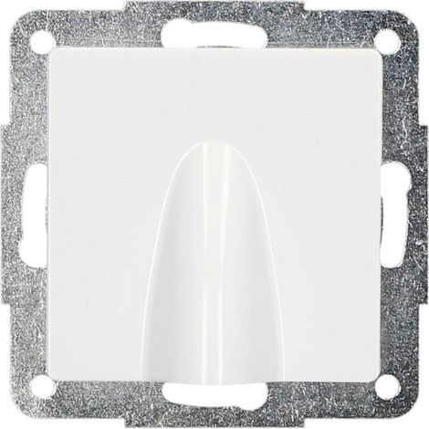 Tapa de salida cable para empotrar blanco GSC (1/3)