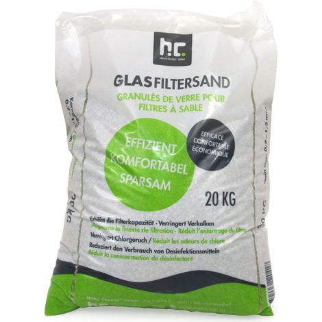 20kg Spezial Glasgranulat für Sandfilter 0,7-1,3mm Körnung