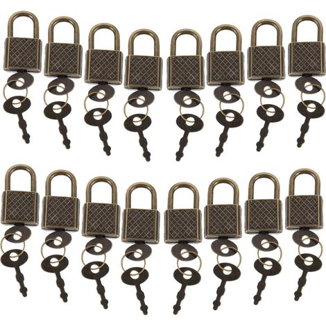 Veemoon Lot de 20 mini cadenas vintage à clé décoratifs pour boîtes à (1/5)