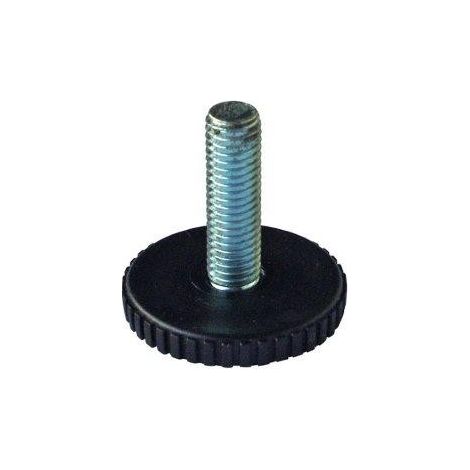 PIEDINO REGOLABILE PER GAMBE LETTO D.42NERO