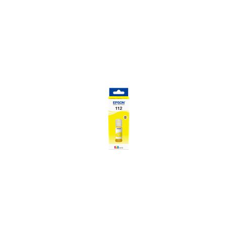 Epson 112 - 70 ml - amarillo - original - recarga de tinta - para EcoTank L11160, L15150, L15160, L6460, L6490, L6550, L6570, L6580, EcoTank Pro L1518