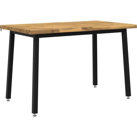 Table à manger en bord vivant 120 x 70 x 75 cm vidaXL