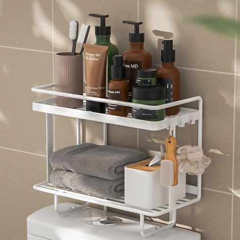 Distributeur de papier toilette avec support pour téléphone, porte-papier toilette mural en acier inoxydable pour salle de bain ou bureau (1/5)