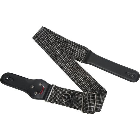 Sangle de Guitare Portable à Motif Vichy, Facile à Fixer avec Plectres Inclus (1/5)