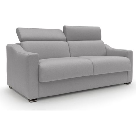 Amber Schlafsofa mit 18 cm hoher Matratze Stoff T05 171 cm (mat. 120x197) grau (1/4)