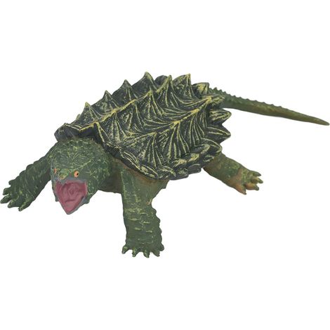 Tortue serpentine miniature, modèle réduit réaliste peint à la main, jouet décoratif pour la maison, cadeau ou outil pédagogique. (1/5)
