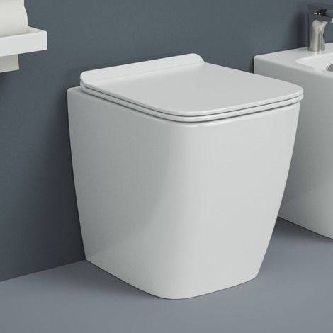Wc a Terra Senza Brida The ArtCeram "A16" Bianco Lucido (1/3)
