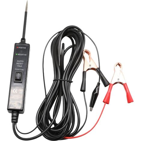 Testeur Électrique  Outil de Test de Fils Électrique 6-24V  Détecteur Numérique de Prises Câbles Fusibles pour Voiture Maison Mesure Précise (1/5)