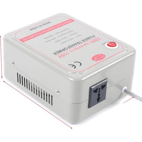 Convertidor de voltaje, potencia nominal, de 220V-250V a 100V-120V. (1/2)