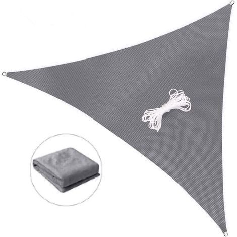 parasol de jardin exterieur,Voile d'ombrage Triangulaire 3.6 X 3.6m Voiles d'ombrage pour Patio Toile Imperméable Une Protection des Rayons UV à 98%, pour en, Jardin & terrasse, Pelouse- (1/5)