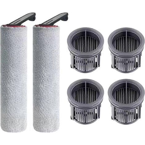 Ersatzteile kompatibel mit den Staubsaugern H14 Dual/H14 Pro/H14 Ultra/H30 Ultra: HEPA-Filter, Bürste und Walze. (1/5)