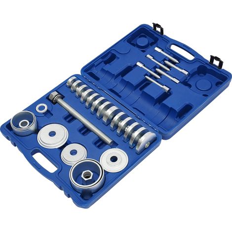 Juego de herramientas para rodamientos de rueda, kit de 31 piezas, construcción duradera, azul. (1/2)