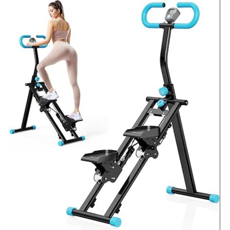 Stepper Escalier pour Maison Vertical Climber Appareil de Fitness avec Guidon pour Entraînement Complet Machine à Grimper Stable Hauteurs Réglables Pliable (1/5)