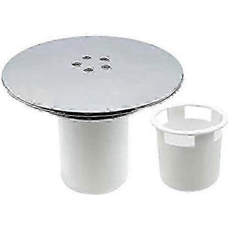 Édition améliorée pour revêtements de sol : Bonde de baignoire avec grille de douche en plastique (1/5)