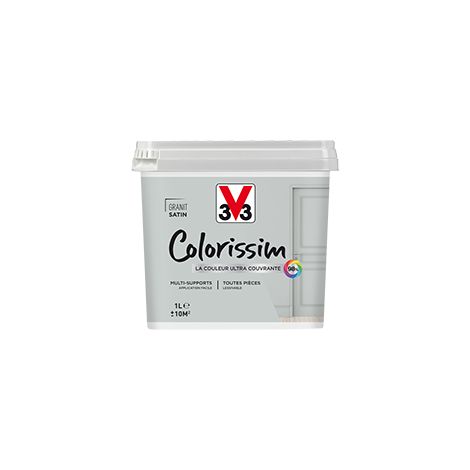 Peinture Multi-supports V33 Colorissim Satin Granit 1 L