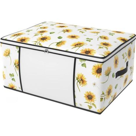 TrAdE Shop Traesio - Box Scatola Salvaspazio Armadio Contenitore Porta Oggetti Organizer 45x45x20 Cm - (1/2)