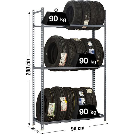 Simonrack Autoclick Metallregal grau robust