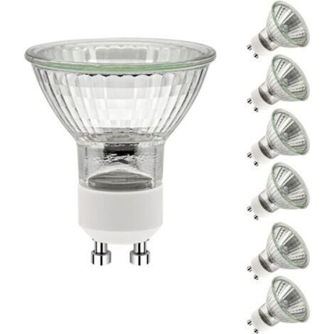 - Ampoules halogènes GU10 35 W,ampoules halogènes GU10 2700 K blanc chaud, ampoule halogène 220 V 35 W, réflecteur halogène 50 x 53 mm, ampoules halogènes spot pour plafonnier 420 LM, lot de 6 (1/5)