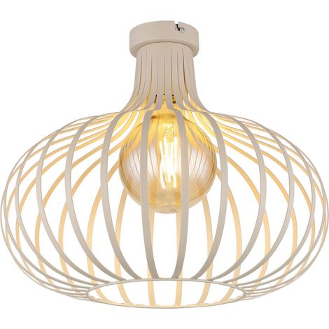 Globo - plafón - MATEO - crema - metal - Ø 40cm - E27 - 63370119 (1/5)