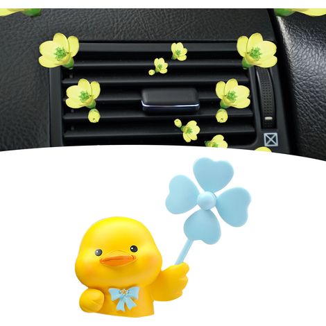 Clip de décoration aromathérapie pour bouche d'aération, accessoire mignon en forme de canard pour voiture, ornement rigolo pour climatisation (1/5)