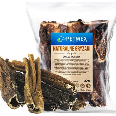 Premio masticable natural para perros Petmex Callos de res secos 200 g (1/3)